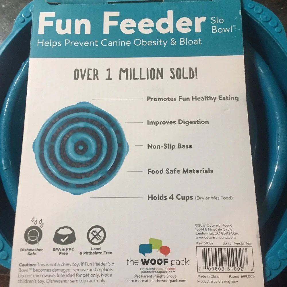 Dog food n feeder, new